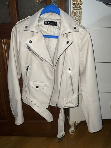 куртка zara: Женская куртка Zara, XS (EU 34), цвет - Бежевый