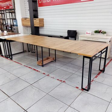 Столы для зала: 3 метровый стол трансформер "Лофт" длина от 51 см до 308 см ширина на — 4