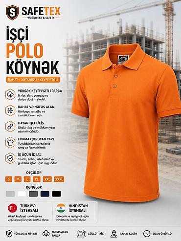 желтые мужские футболки: SAFETEX İşçi Polo Köynək Xüsusiyyətlər: - Yüksək keyfiyyətli parça — 8