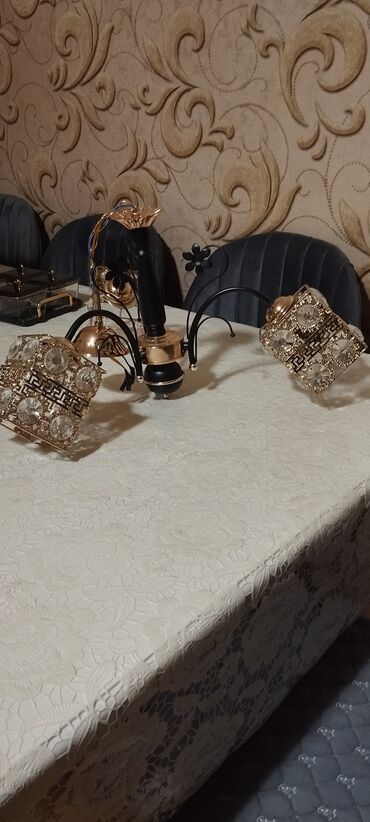 masaüstü çıraq: Çılçıraq, 3 lampa, Metal