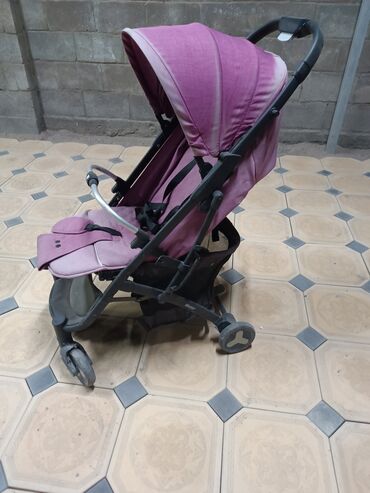 детская коляска cybex: Коляска, цвет - Розовый, Б/у