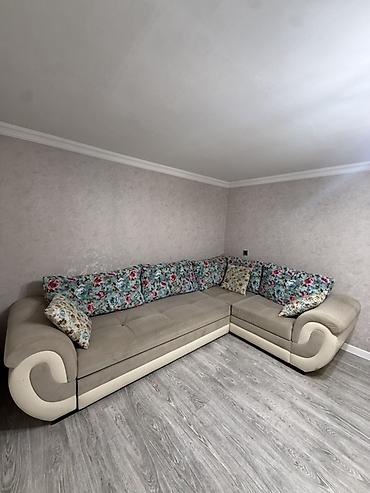 peyğənbər çiçəyi: Künc divan dəsti və pouf/çoxfunksiyalı masa - Künc forması: L-tip — 7