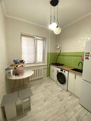 квартира токмок сниму: 1 бөлмө, 33 кв. м, Жеке план, 1 кабат, Евроремонт