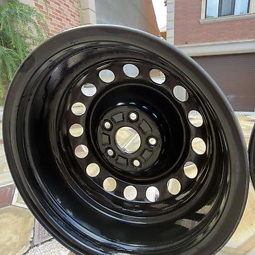 prius disk kalpagi: Toyota üçün disk və kalpak dəsti - 4 ədəd polad disk: qara rəng, 5 — 2