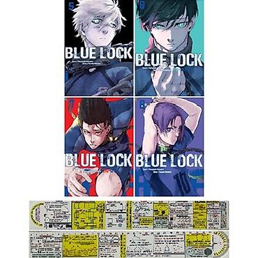 anime manga: Məhsul: Blue Lock manga vol. 5–8 seti + əlavə konsept/sketsa — 1