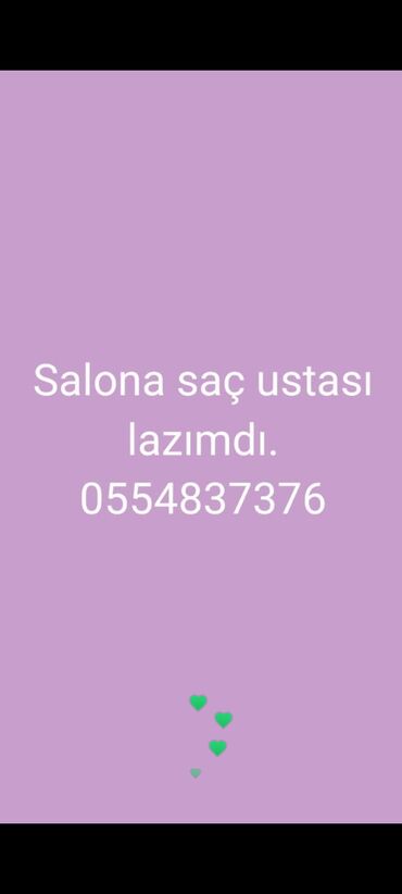 работа в салоне красоты баку: Salon üçün saç ustası axtarılır. - Peşəkar kəsim, fen və saç düzümü -