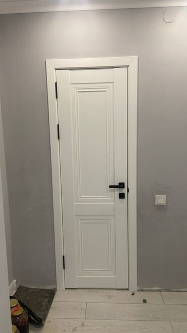 ручки на кухонную мебель: Жабык ички эшик, Жыгач, Panel, түсү - Ак