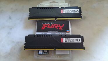 Оперативная память (RAM): Оперативная память, Новый, Kingston Fury, 64 ГБ, DDR5, 5200 МГц, Для ПК