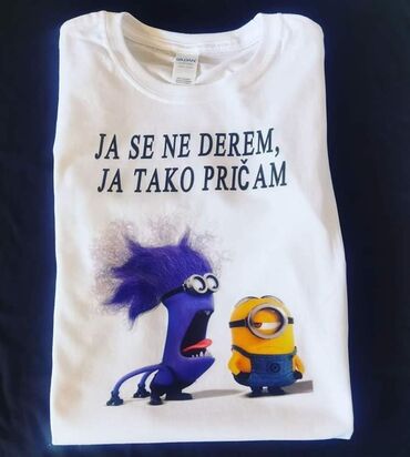 Majice kratkih rukava: Izrada majci po vašoj želji
S.m.l.xl.xxl 2000din
Boja: Bele i Crne — 15