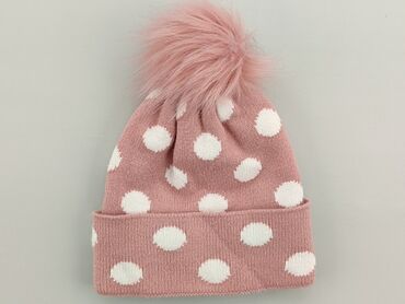 czapka różowa zimowa: Czapka, 7 lat, 52-54 cm, stan - Bardzo dobry
