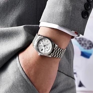 Ručni satovi: PAGANI DESIGN PD-1752 - Meteor Bela- Rolex Day-Date Homage Potpuno — 2