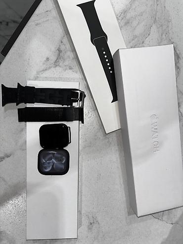 Техника и электроника: Совершенно новая Реплика Apple Watch 11 серия 42мм. покупала за 5000 — 1