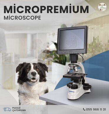 Tibbi avadanlıq: Motorlu trinokulyar mikroskop