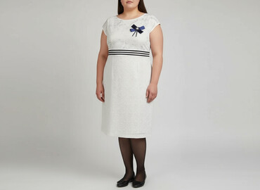 zwiewna sukienki na wesele midi: Sukienka damska, rozmiar 7XL