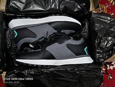 мужские обувь: Кроссовки BOSS мужские, коллекция casual/sport. - Дизайн: серо‑черная — 1
