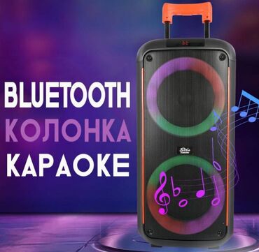 где можно сделать обрезание: Портативная Bluetooth Караоке колонка ZQS8263 с микрофоном и пультом