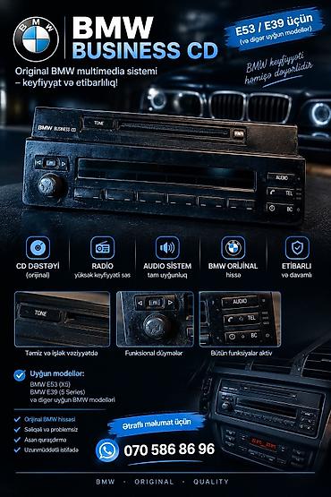 🚘 BMW BUSINESS CD — ORİJİNAL ZAVOD BMW E53 X5, E39 5 Series və uyğun — 1