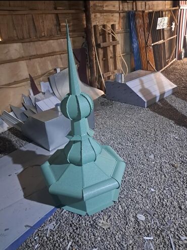 Digər dam örtükləri: Metal dam örtüyü elementləri – dekorativ başlıqlar və baca başlıqları — 8