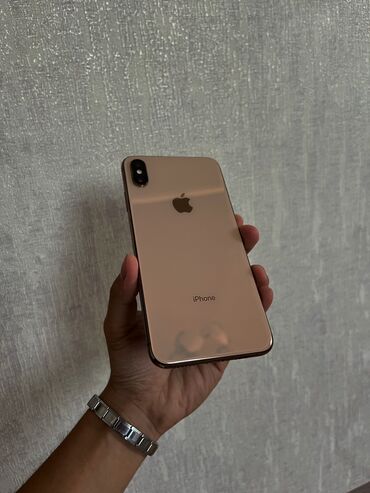 чехлы на айфон xs max: IPhone Xs Max, Колдонулган, 64 ГБ, Matte Gold, Каптама, Кабель, 76 %