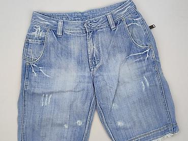 modne jeansy cropped: Denim, Szorty dla mężczyzn, rozmiar XS — 1