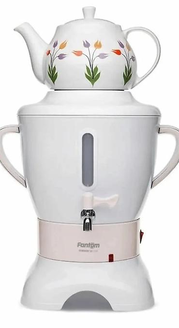 turk samavarı: Fantom SM 3002 avtomatik semaver - Su qazanı: 5 litr həcm - Demlik — 3