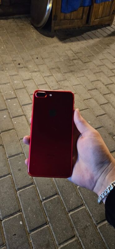наушники apple: IPhone 7 Plus, 128 ГБ, Красный