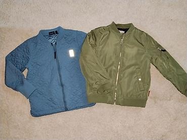 etno kosulje: Dečije jakne (2 komada) - Zelena bomber jakna: klasičan MA-1 stil sa — 1