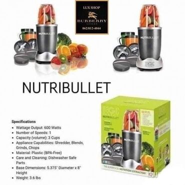 Blenderi, mikseri: Nutribullet blender orginal nutribulit 12 dodataka nutribullet — 5