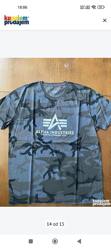 Majice: Muške majice Alpha Industries – kratki rukav - Originalni Alpha — 14
