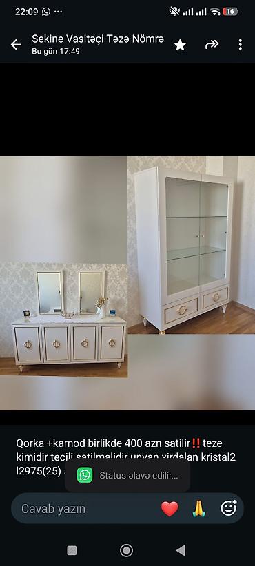 Qorka +kamod birlikde 400 azn satilir‼️teze kimidir tecili lalafo.az -da Qorka +kamod birlikde 400 azn satilir‼️teze kimidir tecili