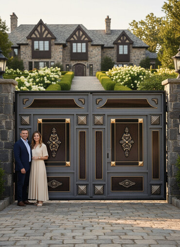 Həyət darvazaları: 680 manatdan bawlayan qiymetlerle Demir qapilar darvazalar eni 3metir — 2