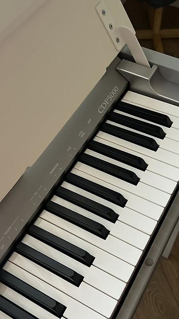 medeli: Medeli rəqəmsal piano – elegant ağ/gümüş korpus və qapaqlı konsol — 5