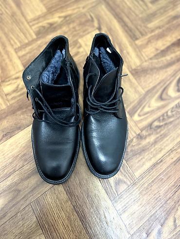 ll bean: Мужские зимние ботинки-дерби из черной гладкой кожи. (Lloyd) — 1