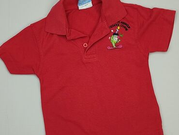 koszulka polo czerwona: T-shirt, 3-4 years, 98-104 cm, condition - Good