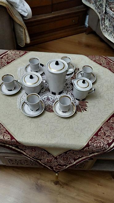 Çay dəsti, rəng - Ağ, Farfor