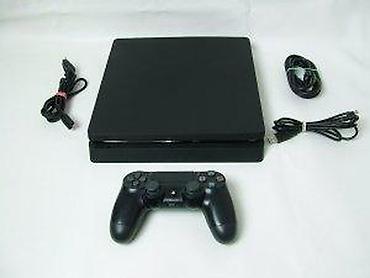 PS4 (Sony Playstation 4): U ponudi je Sony PlayStation 4.
Konzola je najnoviji SLIM model — 16