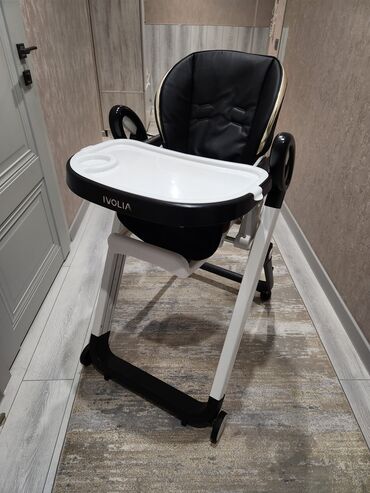 кроватка трансформер для новорожденных: Стульчик для кормления, Б/у, Другой бренд, Трансформер, цвет - Черный, Самовывоз