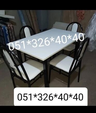 Sifarişlə masa və oturacaq dəstləri: Dördbucaq masa, Mətbəx üçün, Qonaq otağı üçün, Dəhliz üçün, 4 nəfər, Açılan, Azərbaycan, Zəmanətli — 10