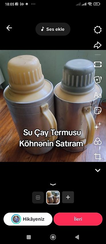 cay stəkanı: Termos, Metal — 1