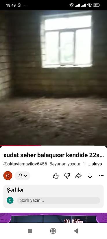 berde ev satisi: 3 otaqlı, 110 kv. m, Kredit yoxdur, Təmirsiz — 1
