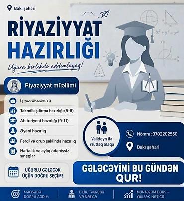 qapi ustasi baki: Repetitor, Riyaziyyat, Azərbaycan dili, Abituriyent hazırlığı — 1