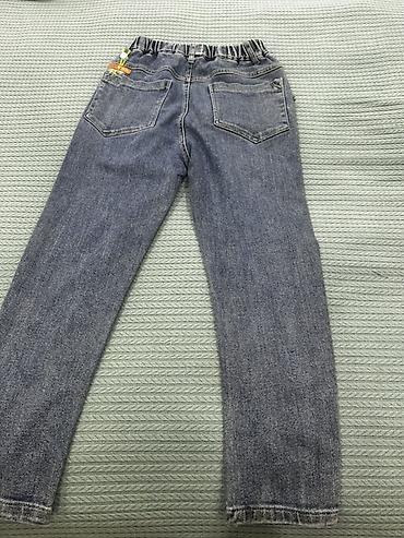 Детская одежда и обувь: Uşaq cins şalvarı - Rəng: tünd-boz/klassik yuyulmuş denim - Model — 5