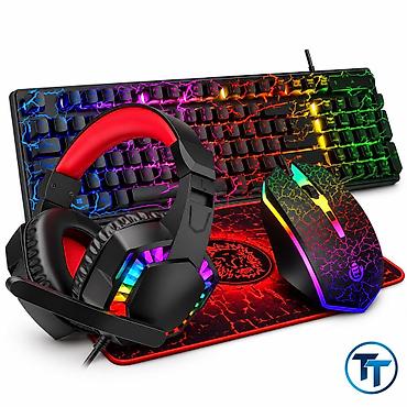 игровой компьютер: “Burst Cracked 4-ü-1-də klaviatura və siçan dəsti, arxa — 1