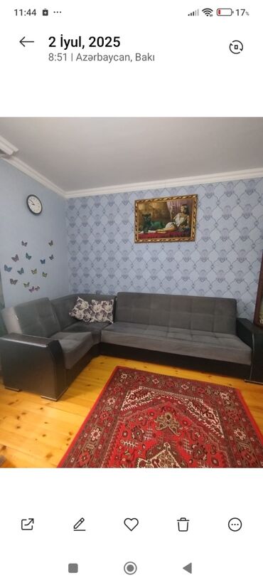 Yataq otağı dəstləri: Künc divan, İşlənmiş, Açılan, Bazalı, Parça, Çatdırılma yoxdur