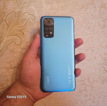 note 11 kabro: Xiaomi Redmi Note 11, 64 ГБ, цвет - Голубой, 
 Сенсорный, Отпечаток пальца, Две SIM карты