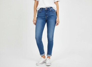 legginsy push up xs: Denim Collection, Jeansy damskie, rozmiar S