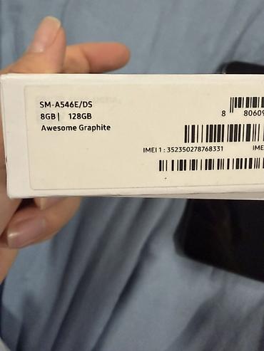 samsu: Samsung Galaxy A54 5G, Б/у, 128 ГБ, цвет - Серый, 2 SIM — 2