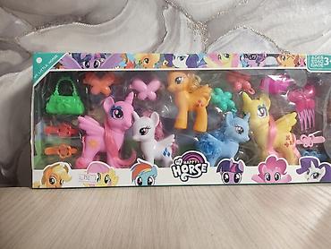 детский конь: Набор игрушек “My Happy Horse” - В комплекте 5 фигурок пони разных — 3