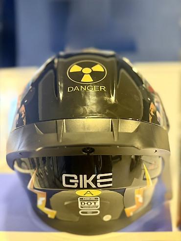 tok matoru: Motorsiklet üçün tam üzlü kask – “BIZARRE” dizayn - Korpus: parlaq — 6