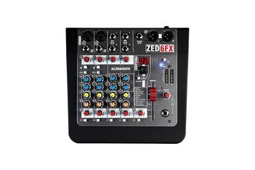 монит: Allen & Heath ZED-6FX — компактный 6-канальный аналоговый микшер с